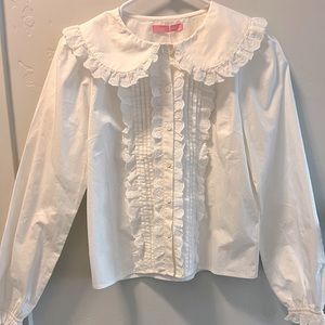 Honey cinnamon collar long sleeve